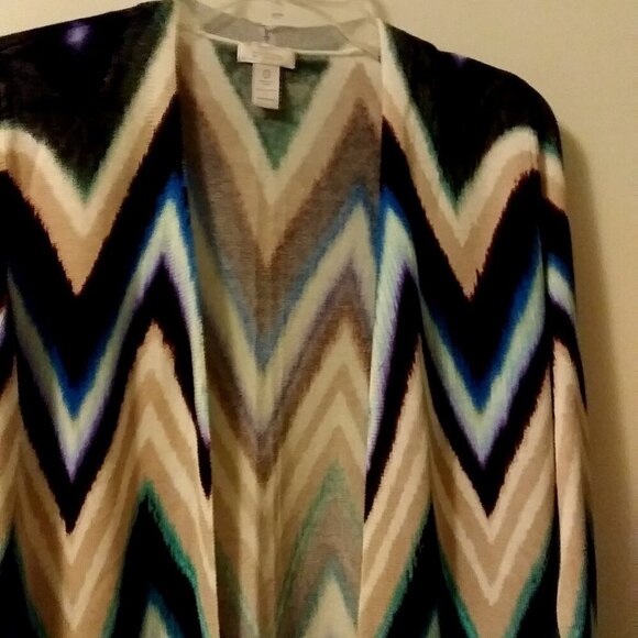 Chico's Sweater Chevron Sweater Size 0 - Picture 10 of 16